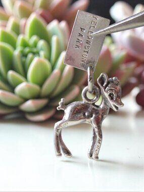 FAWN Vintage Baby Deer Bracelet Charm Sterling Silver from Bell Sterling